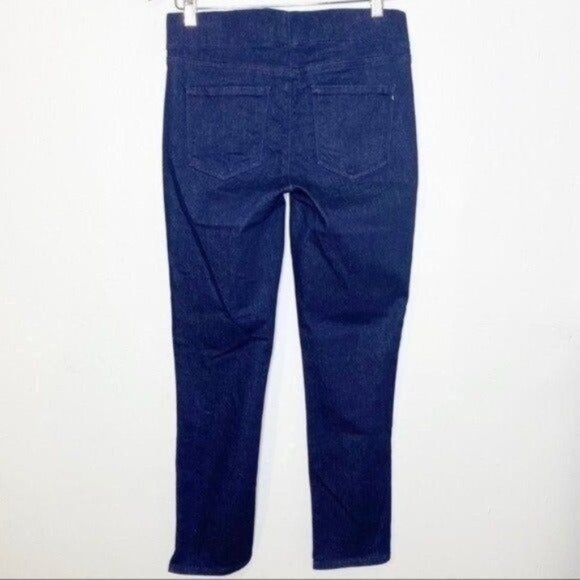 NYDJ Alina Pull On Skinny Ankle Jeans Stretch Dark Blue 4 - Picture 7 of 13